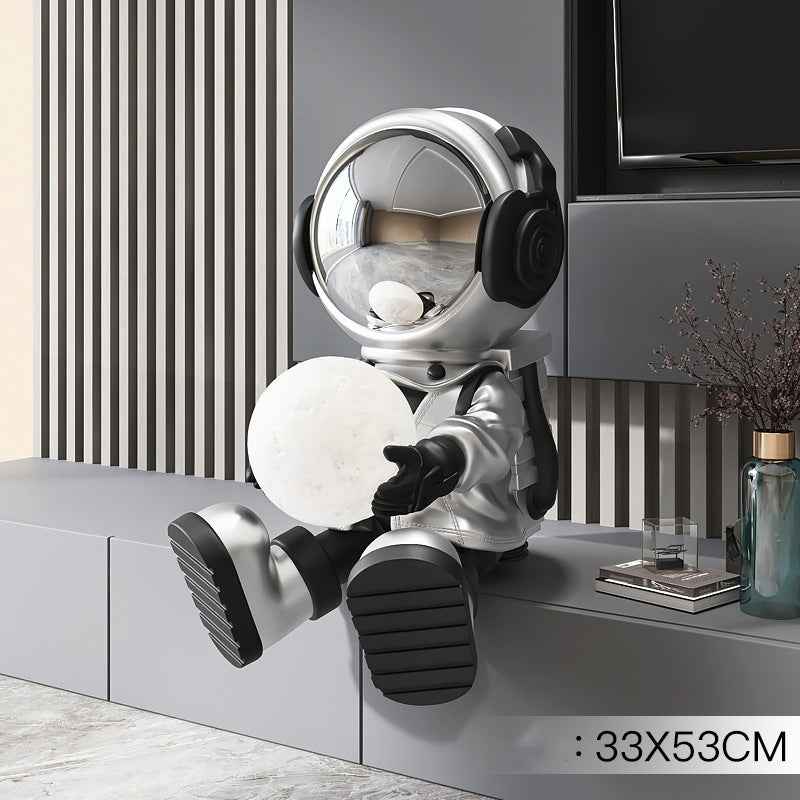 Galaxy Astronaut Night Light Ornament | 59x30cm, 6 Colour Styles, Glass Steel, Home Decor & Gift