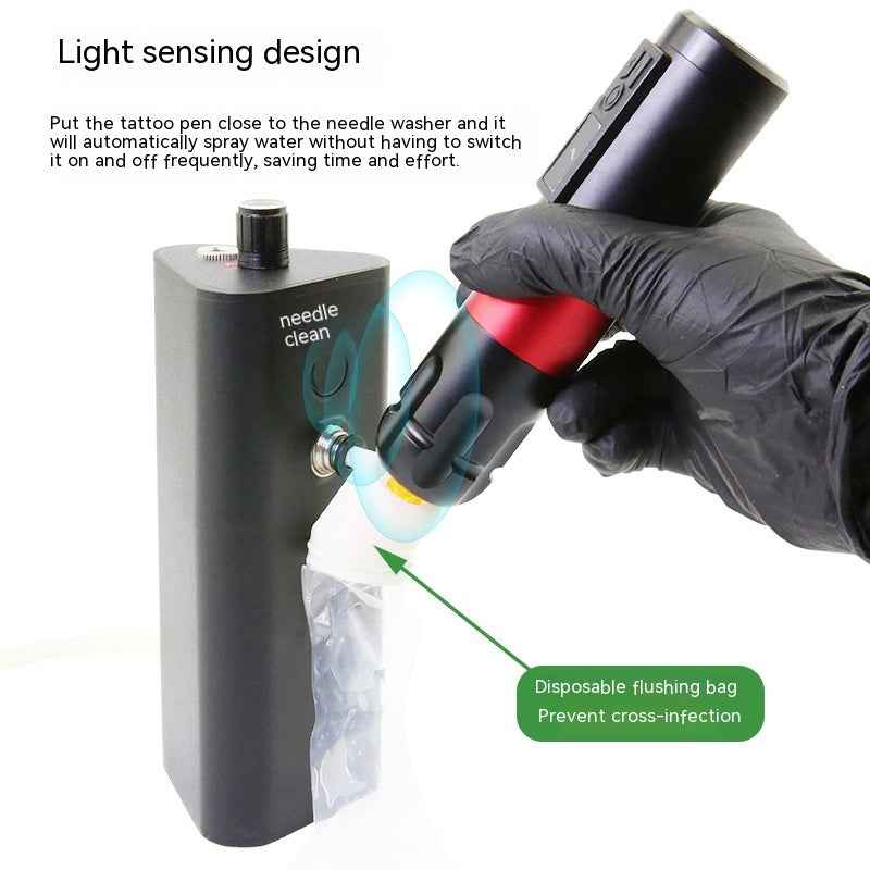 Automatic Induction Tattoo Needle Cleaning Machine | Rechargeable, Hands-Free | SUNSHINE EMPIRE
