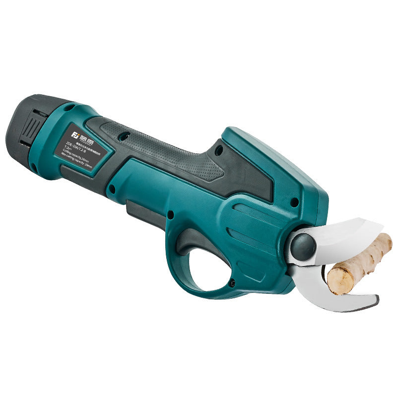 7.2V Electric Pruning Shears with Telescopic Pole | 25mm Cut, 1.5-2m Extension, Rechargeable Garden Tool