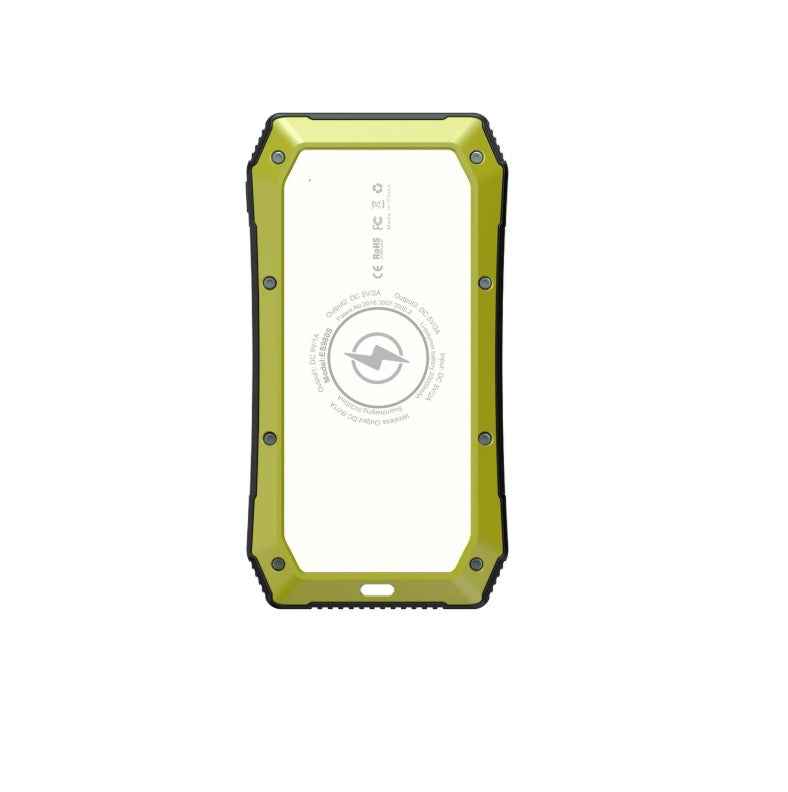 Wireless Solar Power Bank with Torch – 10,000mAh & 20,000mAh, 3 USB Outputs + Wireless Charging, 3 Colors