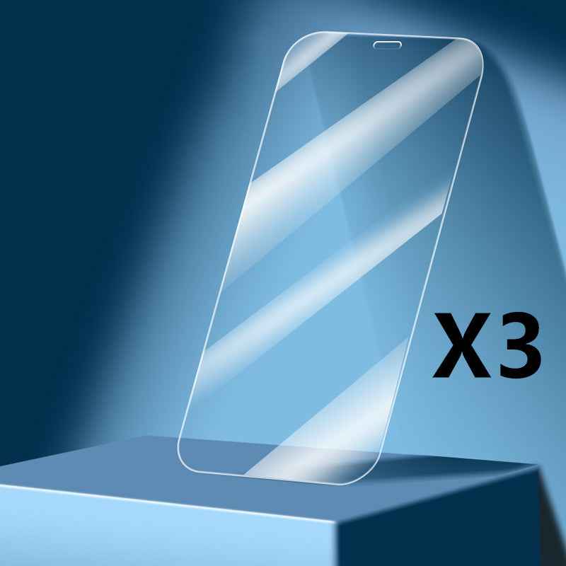 HD Plasma Arc Edge Tempered Glass Screen Protector – Anti-Fingerprint, Scratch-Resistant, iPhone 7/8 to 17 Pro Max (1/3/4 Pack)