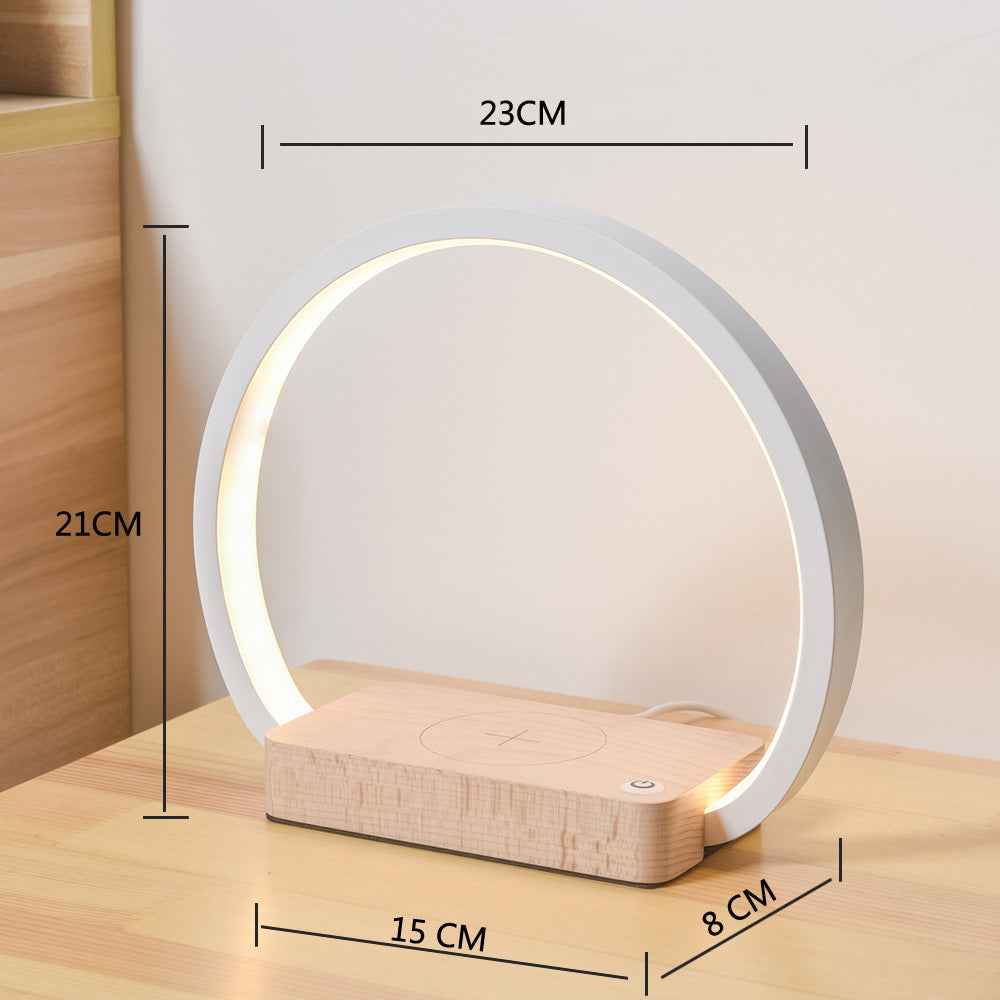 Wireless Charging Desk Lamp | Eye Protection LED, USB, Metal Shade | Bedside & Office