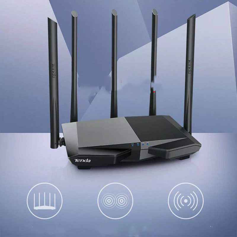 AC7 Dual-Band WiFi Router | 4-Port | Shared Internet | 220×141mm | Home & Office Wireless Router