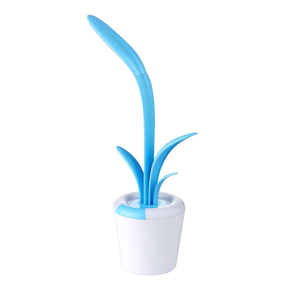 Flexible Neck Touch LED Table Lamp – 3 Brightness | 7-Colour Ambient | 1200mAh | USB | Pink & Blue