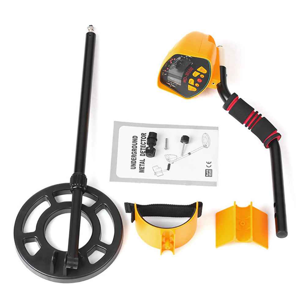 MD-3010II Metal Detector | 1-1.5m Detection Depth, 7.5KHz, 6×AA Battery, Gold & Treasure Hunting