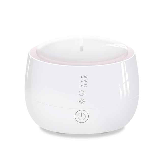 5-in-1 Ultrasonic Aromatherapy Humidifier | Air Purifier | RGB Mood Light | 300ml | 10W | Timer | Auto Power-Off | AU, EU, UK & US Plug | Black & White