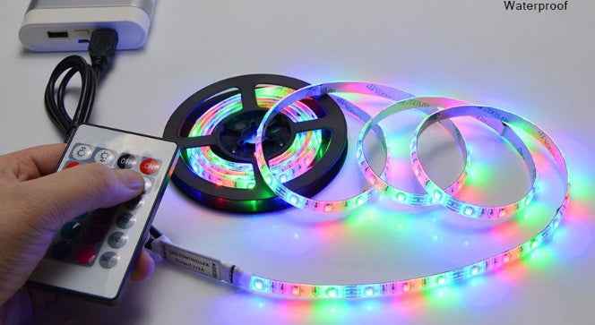 5M LED Strip Light | SMD 5630 & RGB 3528 | 60 LEDs/m | Waterproof | Self-Adhesive | RoHS CE | Warm White, Cool White & RGB