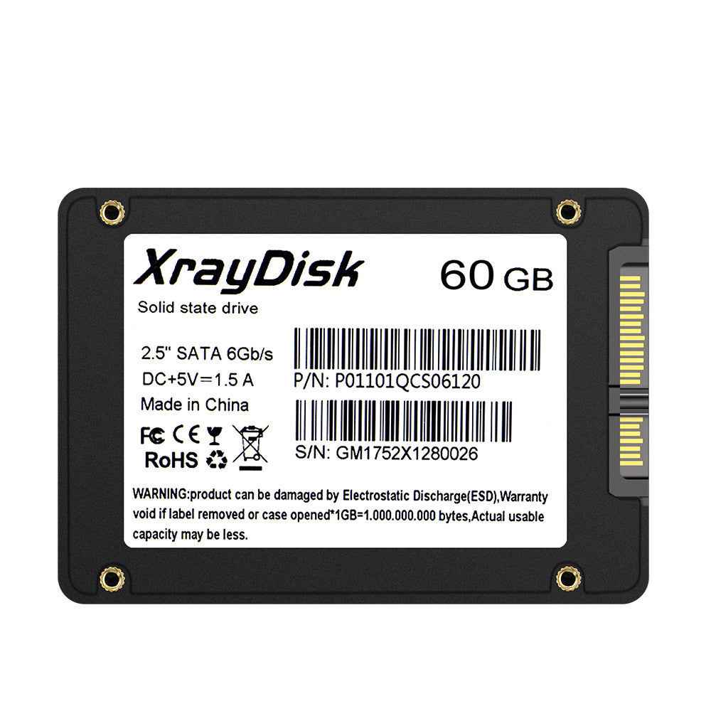 2.5" SATA3 Solid State Drive (SSD) | 550MB/s Read, TLC/QLC Flash | 60GB–512GB | Desktop & Laptop