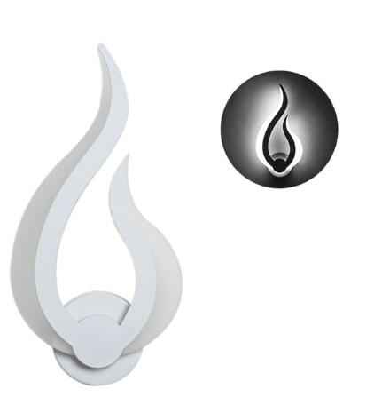 Flame LED Ceiling & Wall Light Fixture | 10W | Anti-Glare Acrylic | 310×155mm | Warm, Neutral & Cool White | Stairway, Corridor & Home