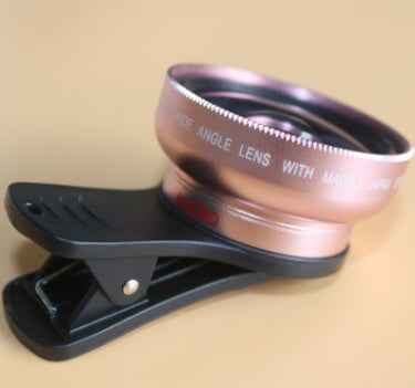 2-in-1 HD Phone Camera Lens Kit – 0.45x Super Wide Angle & 12.5x Macro, Universal Clip-On, iPhone & Android (3 Colors)