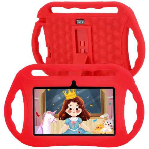 7" Android 10 Kids Tablet | Quad-Core 1.5GHz | 16GB | Dual Camera | WiFi | Single or Triple Handle | Red & Blue