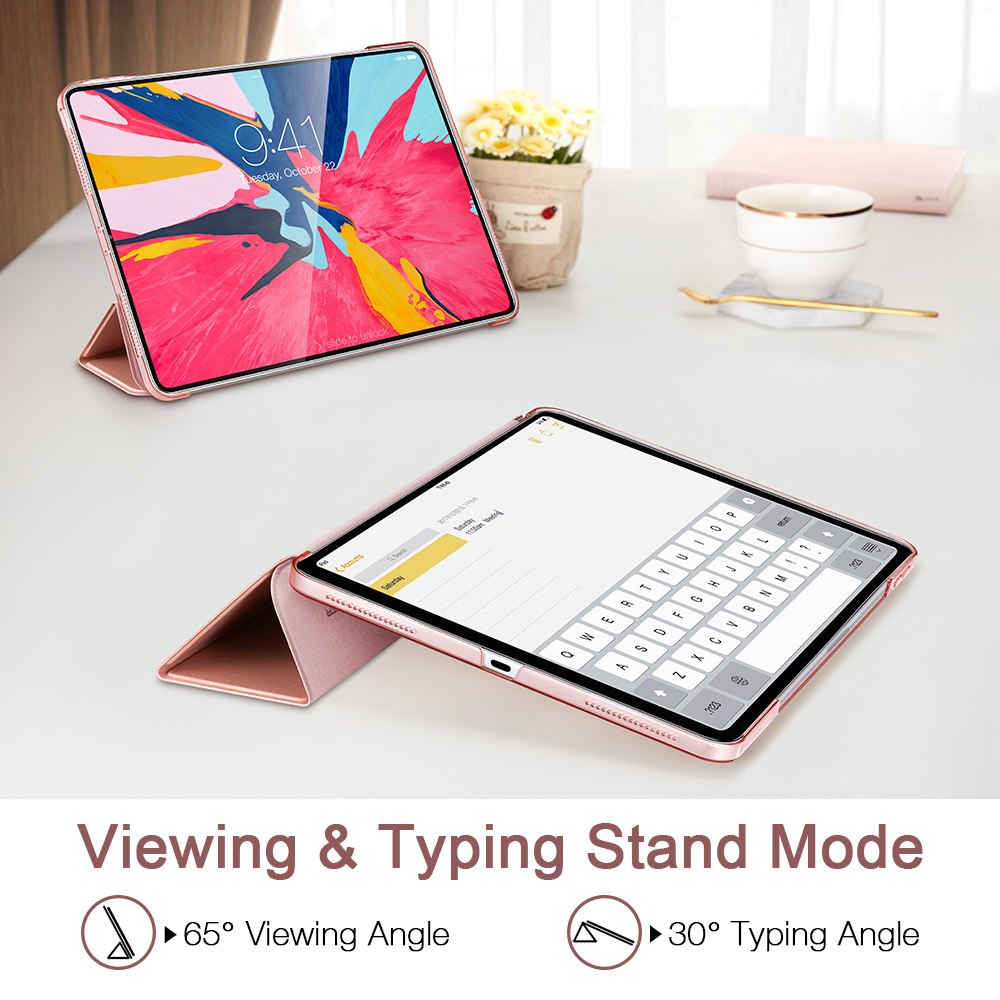 Magnetic Smart Case for iPad Pro 11" & 12.9" | Tri-Fold Stand | Auto Sleep/Wake | Apple Pencil Compatible