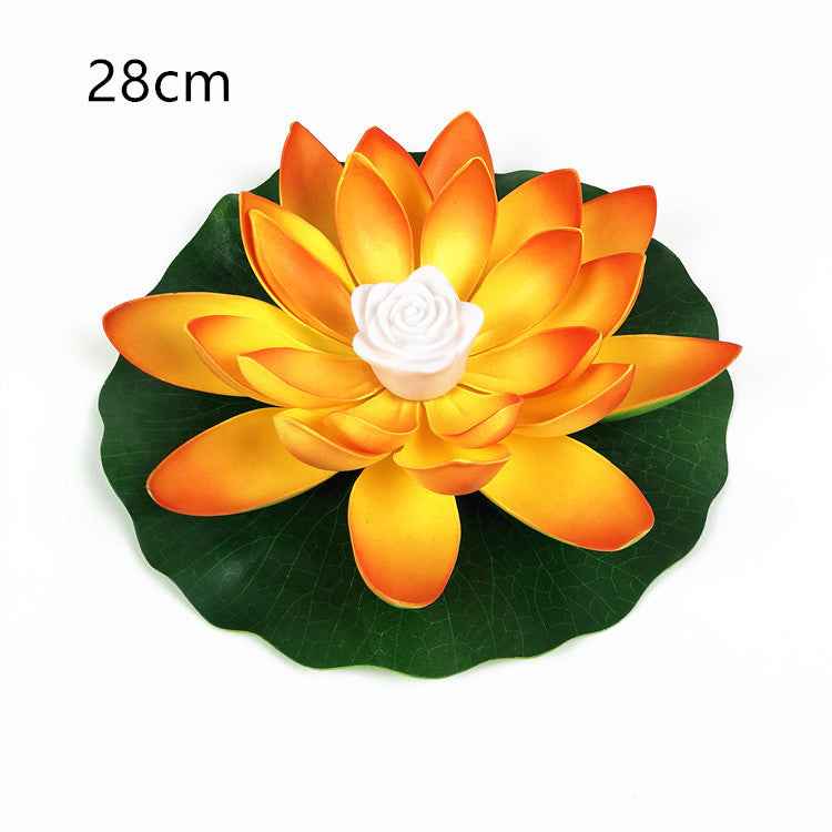 LED Lotus Flower Floating Lamp | EVA Foam | 18cm & 28cm | 6 Colours | Pool, Pond, Bath & Home Decor