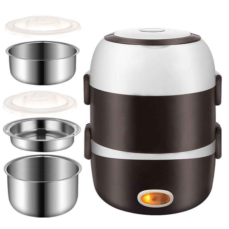 Electric Heated Lunch Box – 200W | 2-Layer 1L & 3-Layer 2L | Portable Food Warmer | Office & Travel