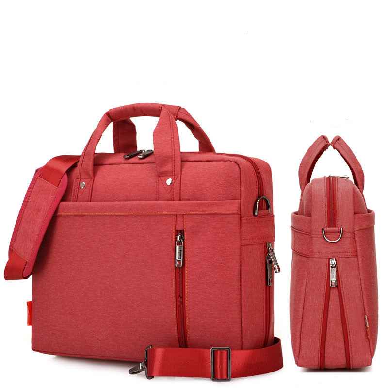 Multi-Functional Nylon Laptop Bag & Briefcase | 9 Compartments | 13"-17" | Shoulder Crossbody | 6 Colors