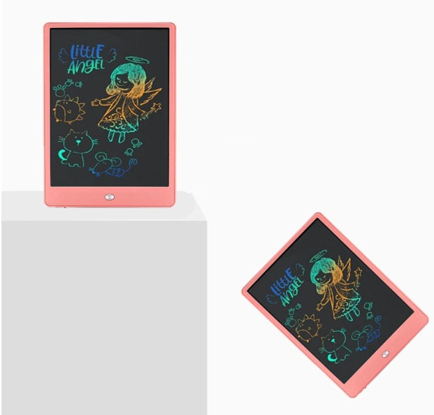 10" Kids Colourful LCD Doodle Board | Magnetic Drawing Tablet | Ages 2–6 | Blue & Pink | Travel Toy Gift