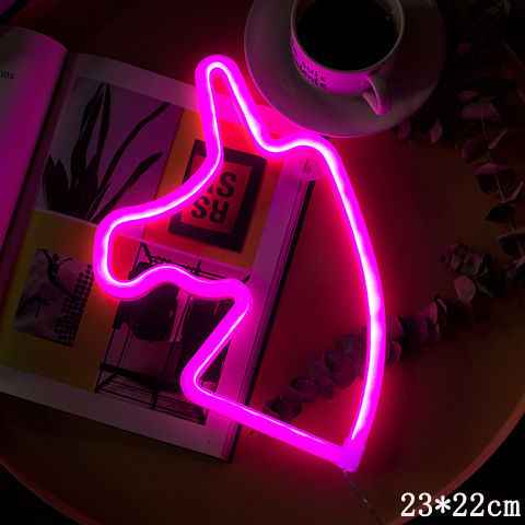 LED Neon Sign Night Light | USB & Battery Powered | 24 Designs | Wall Hanging | Bedroom & Party Decor