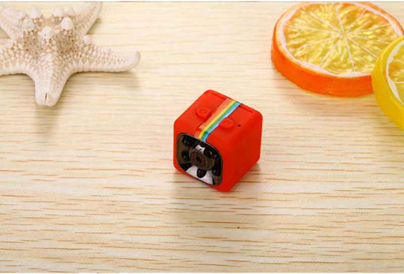 1080P Mini Cube Security Camera | Infrared Night Vision | MicroSD Storage | 70-Min Battery | Compact
