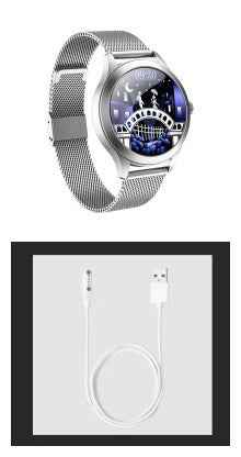 Chivo KW10 Pro Women's Smart Watch – Slim Dial Fine Steel Strap | Gold & Silver