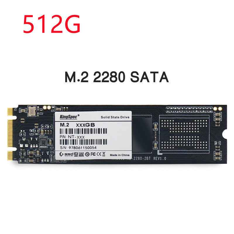 KingSpec M.2 NGFF 2280 SATA SSD | 500MB/s Read, 3D NAND | 128GB to 2TB | Laptop & Desktop Upgrade