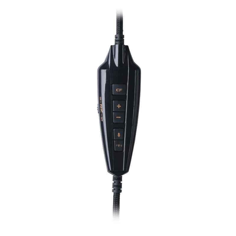 USB Wired Noise-Cancelling PC Headset | Over-Ear | 40mm Driver | 20–20kHz | 2.2m Cable | Gaming & Office | Black