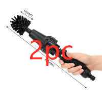 Water-Driven Rotating Cleaning Brush – No Battery | Hose Compatible | Car, BBQ & Outdoor