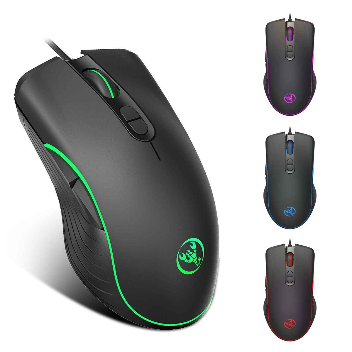A867 RGB Wired Gaming Mouse – 6400 DPI, 7 Keys, Ergonomic