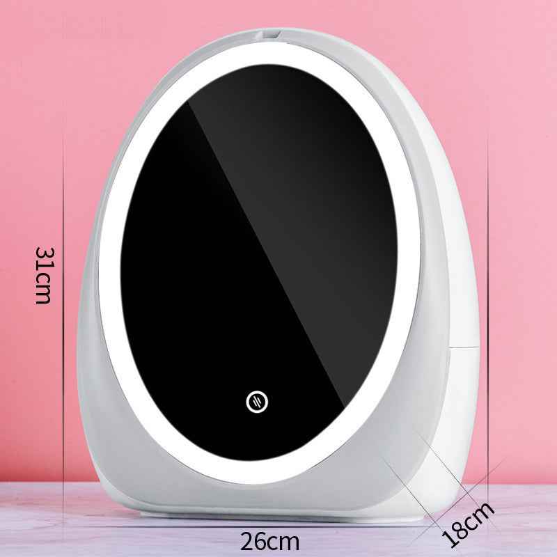 Large Acrylic Desktop Storage & Makeup Organiser | 35L | With Lid & Compartments | Korean Style | Pink & White | Bedroom, Bathroom & Study