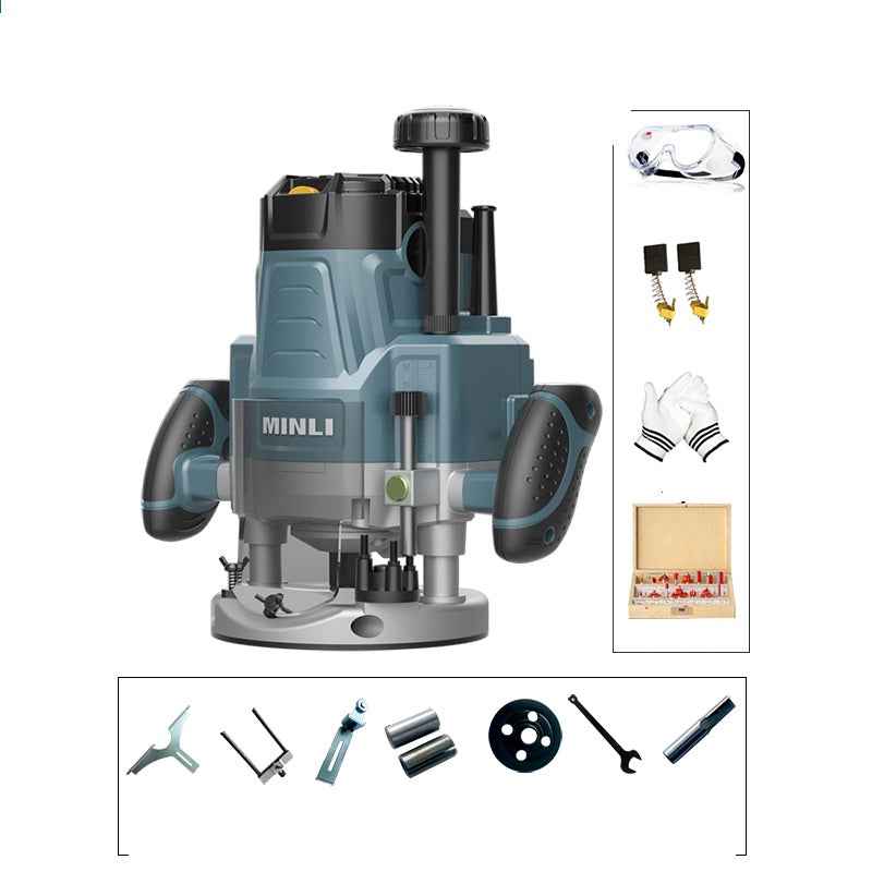 Multifunctional Electric Wood Router & Trimmer | 930W / 1650W / 2200W, 22000 RPM, 12.7mm Chuck
