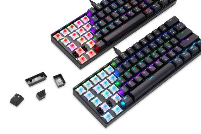 LEOPARD RGB Mechanical Keyboard | CK104 & CK61 | Blue & Red Switch | English & Russian Layout | 14 Lighting Modes