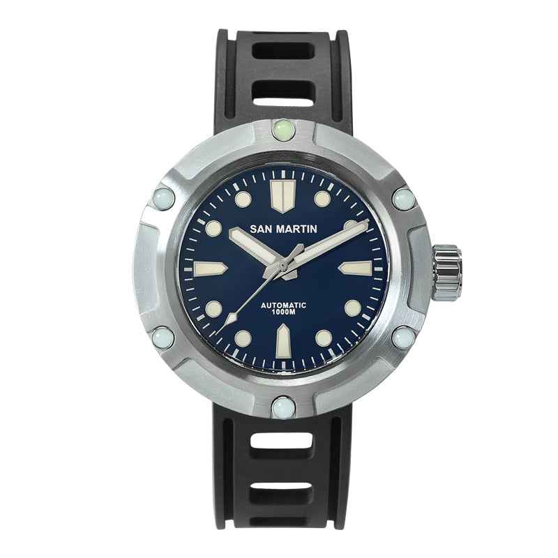 46mm Luxury Diving Mechanical Watch – Sapphire Crystal, Ceramic Bezel & Luminous Hands