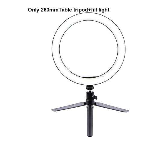 LED Ring Light 26cm with Tripod & Phone Holder – Bluetooth Remote | Live Stream & Selfie Fill Light