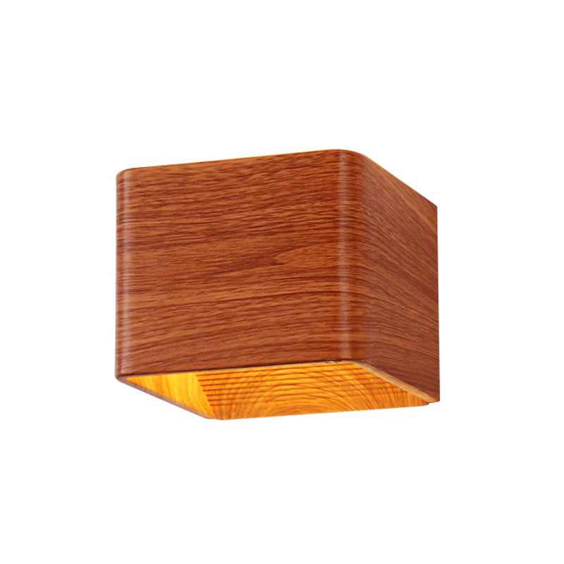 Square LED Indoor Wall Light | 3W | Aluminium Die-Cast | Warm White & Cool White | White & Wood Grain | 3-Year Warranty | Hardwired
