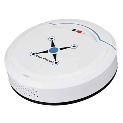 Mini Robot Vacuum Cleaner | USB Rechargeable | Auto Obstacle Detection | ABS | 22.8cm | Black & White | Home Floor Sweeper