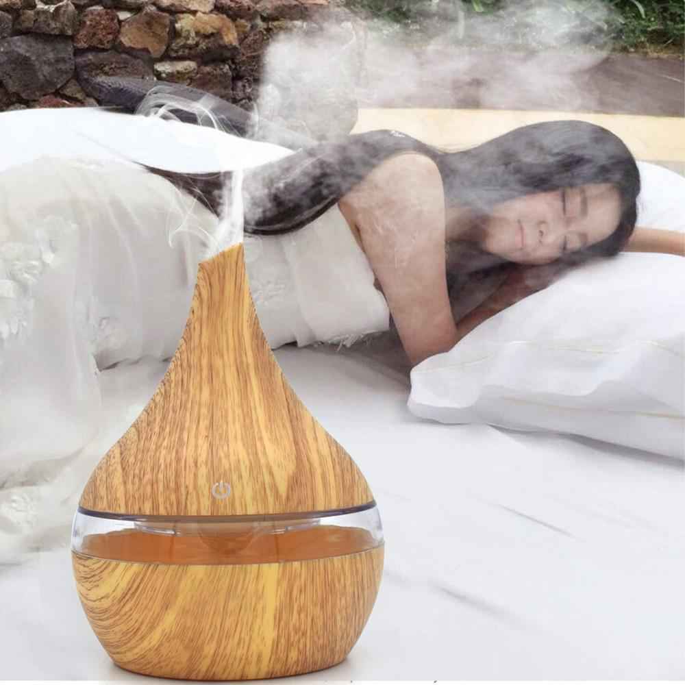 Ultrasonic LED Essential Oil Diffuser & Humidifier | Wood Grain | USB | Single & Bundle Sets
