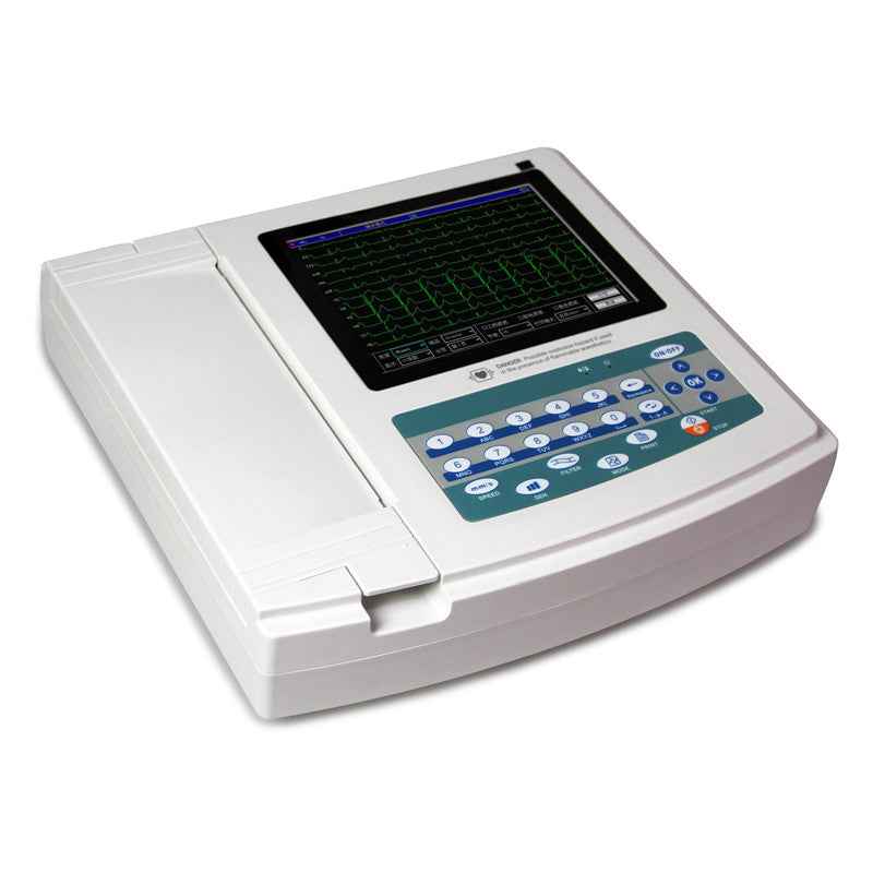 ECG1200G 12-Channel 12-Lead ECG Machine | Touch Screen, Auto-Diagnosis & Thermal Printer