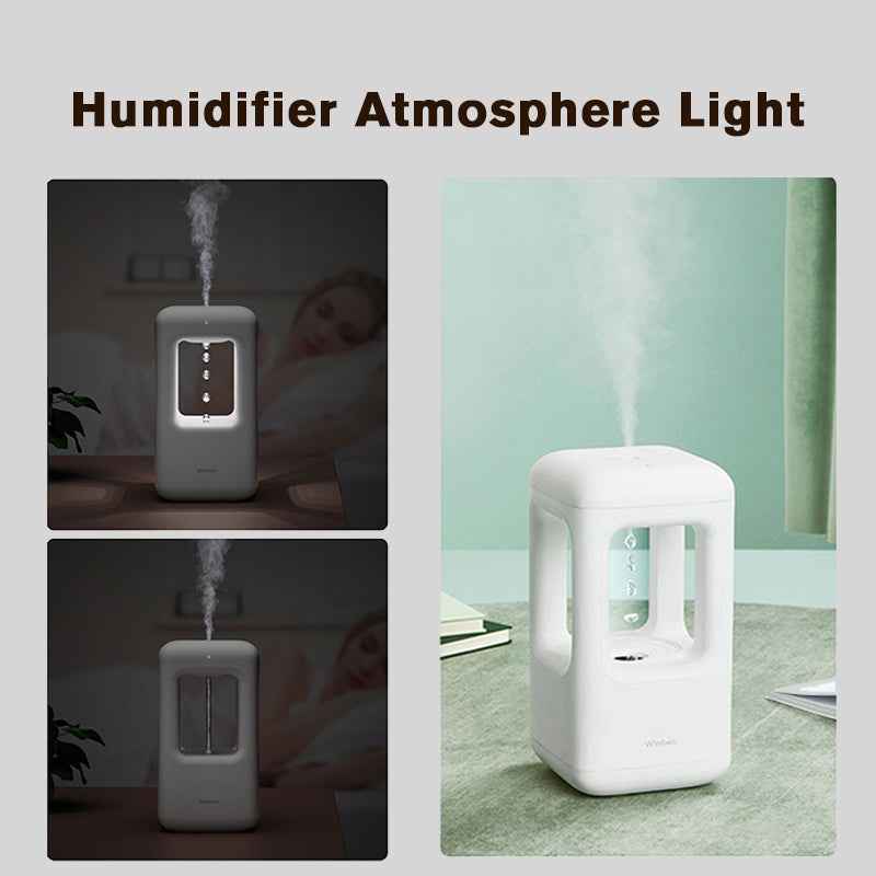Anti-Gravity Water Drop Humidifier | 500ml | Type-C | Optical Backflow Effect | Sleep Mode | White Noise | Bedroom & Desktop