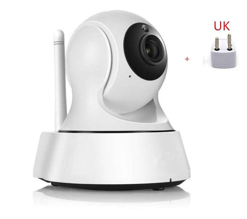 720P Pan-Tilt WiFi IP Security Camera | 355° Rotation | Night Vision | Two-Way Audio | SD Card | White