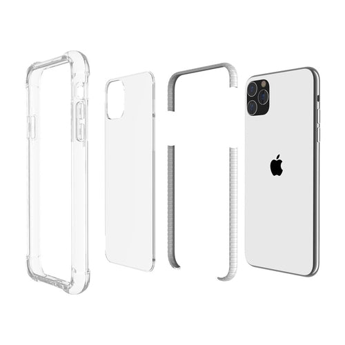 AMZER SlimGrip Hybrid Bumper Case for iPhone 11 Pro – Clear Black