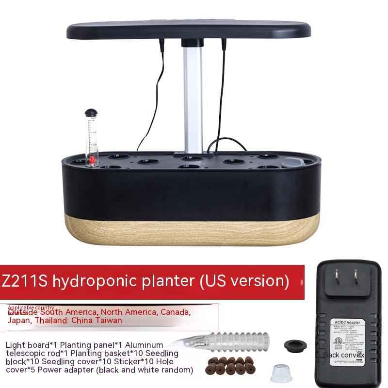 Z211S Smart Hydroponic Indoor Planter | 4.2L Tank, Soilless Cultivation, EU/UK/US Plug, Beige & Black