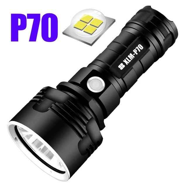 High-Power LED Tactical Flashlight – 20W | 500m Range | Rechargeable | Camping, Hunting & Emergency