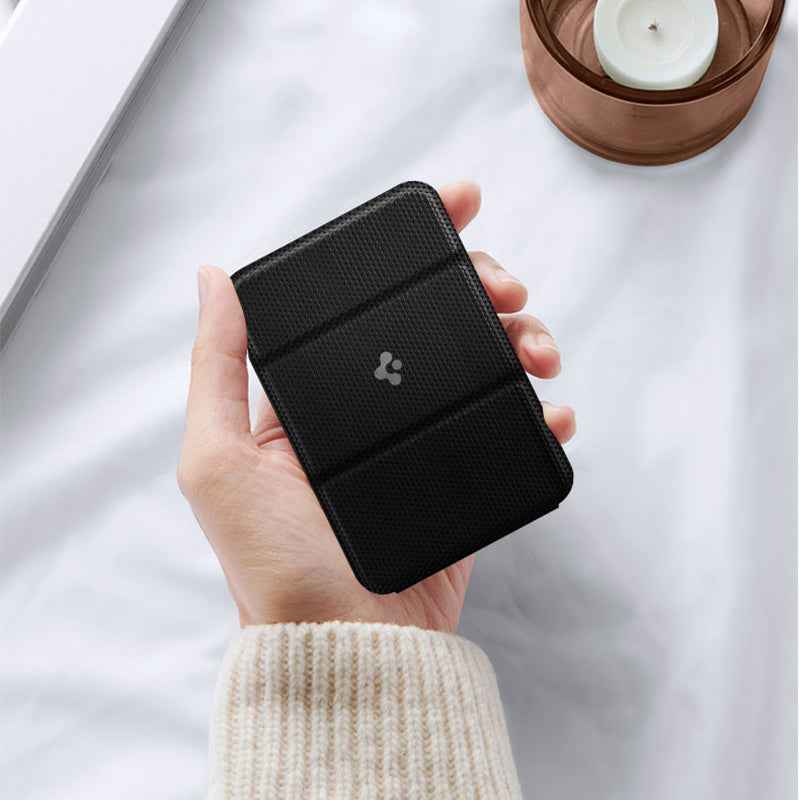 MagSafe Magnetic Card Holder & Phone Stand – Slim Wallet Kickstand for iPhone (Classic Black)