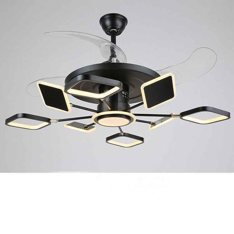 Nordic Magic Bean LED Ceiling Fan with Light | Tricolor Dimming, 42" & 48", 6 Styles, Remote Control