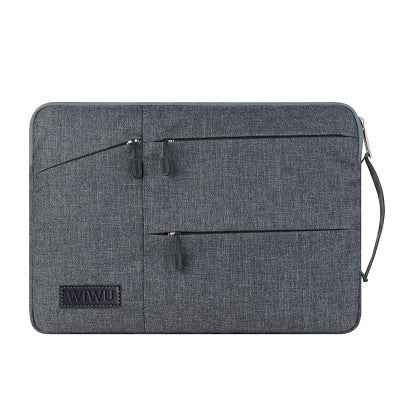 Nylon Laptop Sleeve Case | Shockproof, Waterproof, Multi-Pocket | 12", 13.3", 15.4" & 15.6" | Black & Gray