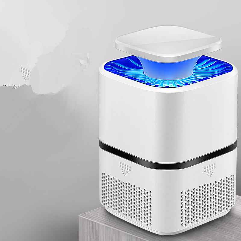 Photocatalyst UV Blue Light Mosquito Killer Lamp | USB Powered | Physical Trap | 150+ sqm Coverage | Chemical-Free | Safe for Baby & Family | Flagship Model | Black & White