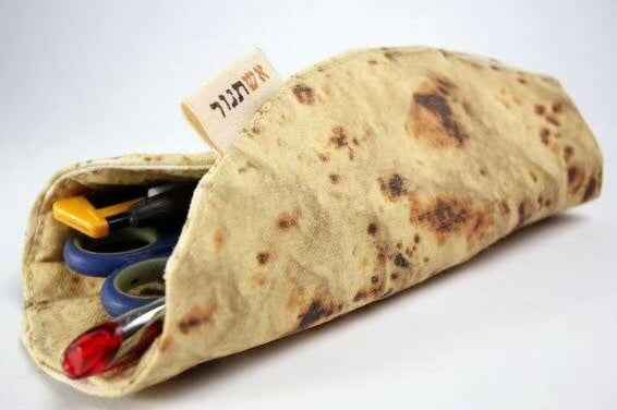 Burrito Pencil Case | Novelty Pencil Holder | Funny School & Office Supply Organizer