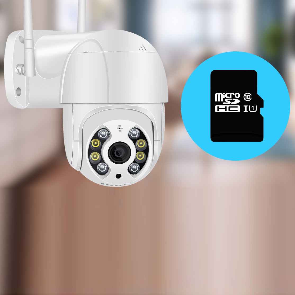 Outdoor WiFi Dome Security Camera | 1080p Full HD | IP66 Waterproof | PTZ | Night Vision | AU/EU/UK/US