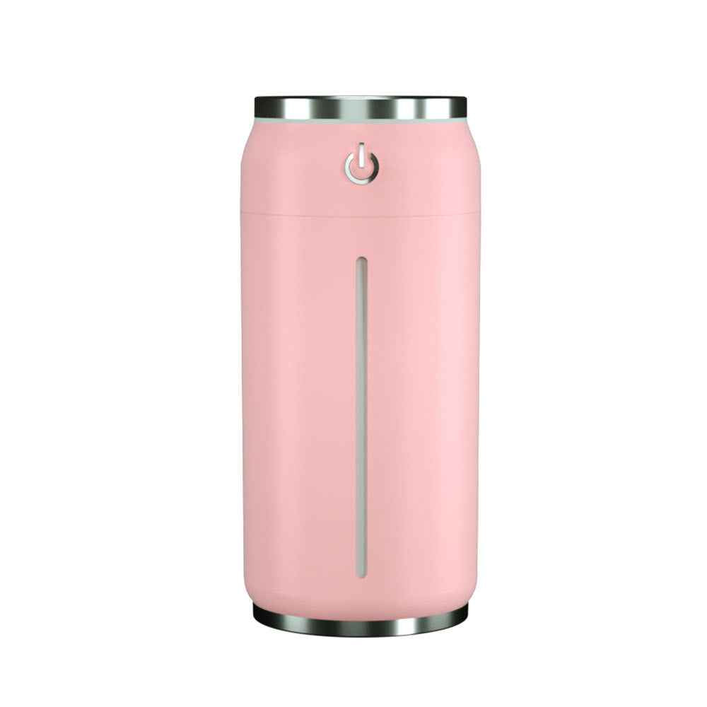 Car Humidifier | 220ml USB Aroma Diffuser | Mini Light & Fan | Black, Green & Pink