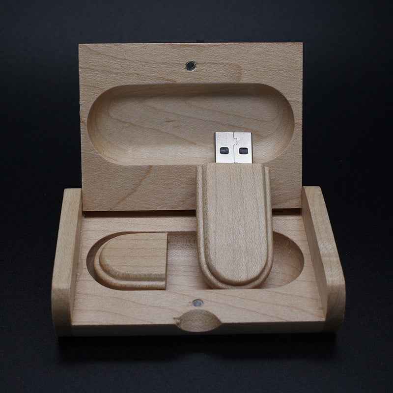 Wooden USB Flash Drive | Custom Logo Engraving | USB 2.0 | 1GB–64GB | Business Gift