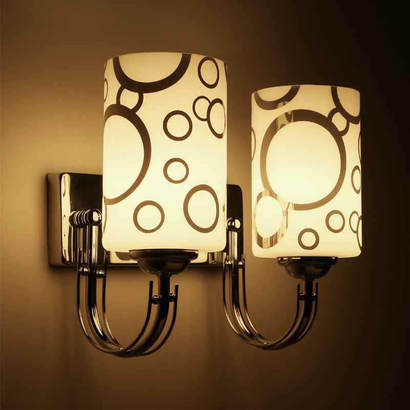American Romantic Petal Acrylic E27 Wall Lamp | 85–265V | 32,000h | Button Switch | Single & Double Head | Home, Hotel & Staircase